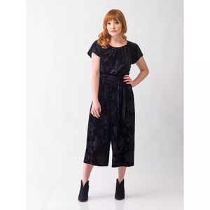 Black Velvet  Dressy Jumpsuit by Smak Parlour